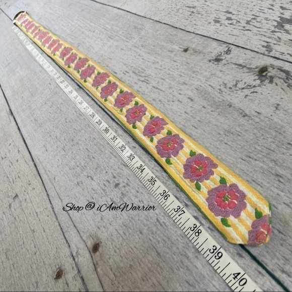 Reversible embroidered floral adjustable belt *shop@iamwarrior main image 8